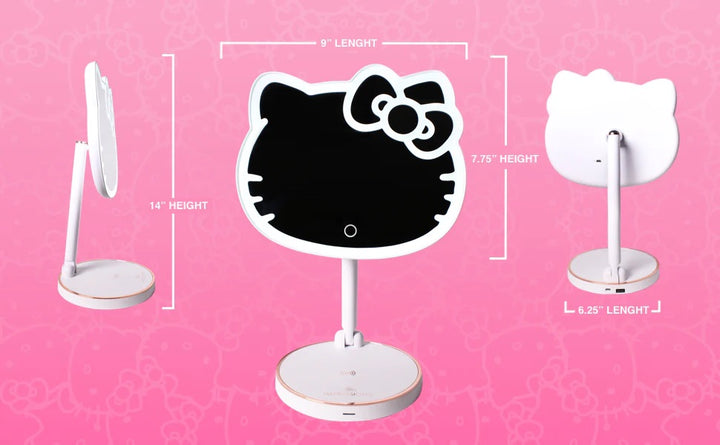 Impressions Hello Kitty LED Rechargeable Makeup Mirror IVMM-HK01-WHT