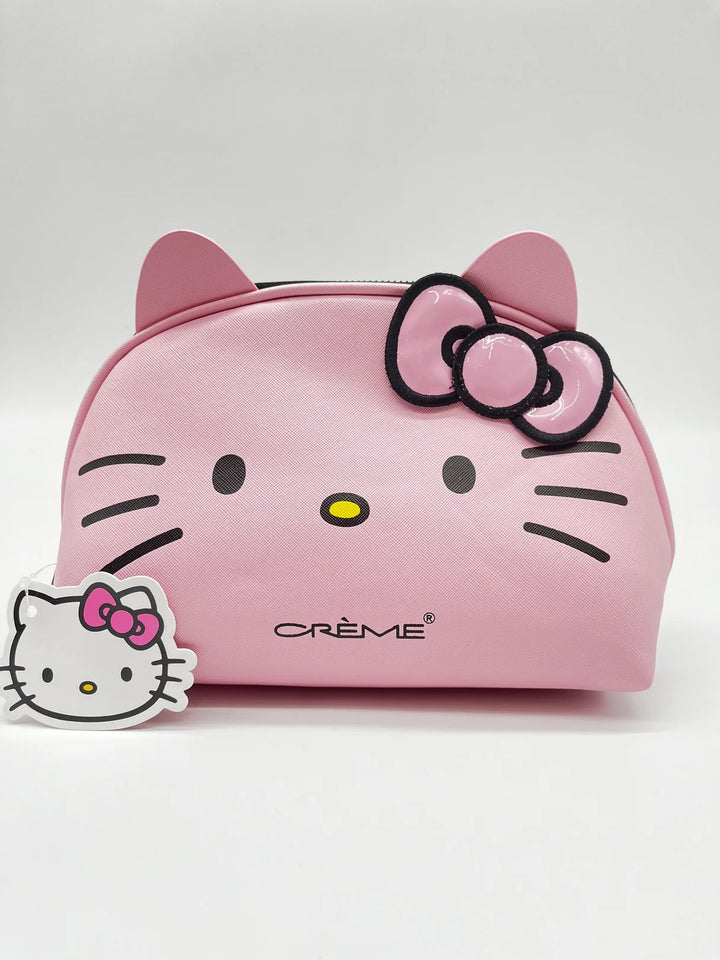 Crème Hello Kitty Dome Travel Pouch - RED BOW