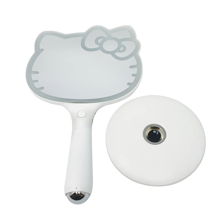 Impressions Hello Kitty LED Handheld Makeup Mirror with Standing Base IVMM-HK02-WHT