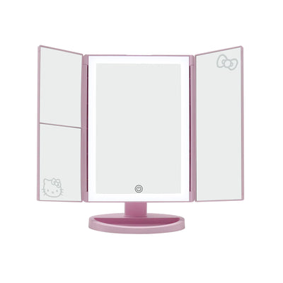 Novelties- Impressions Hello Kitty Trifold LED Tri-Tone Makeup Mirror with Magnification HKTF-ANML-PNK