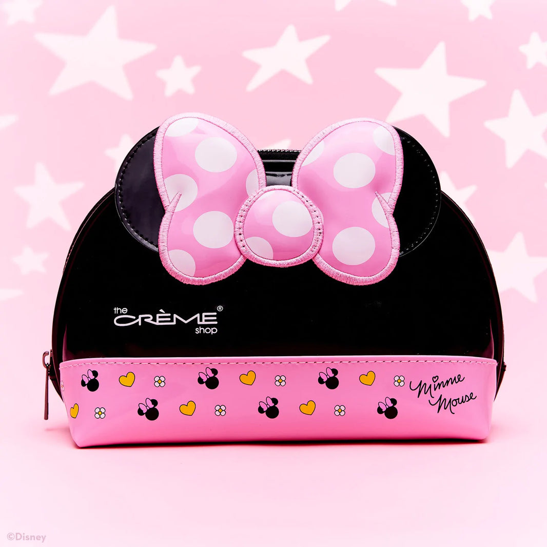 Crème Minnie Mouse Dome Travel Pouch - PINK