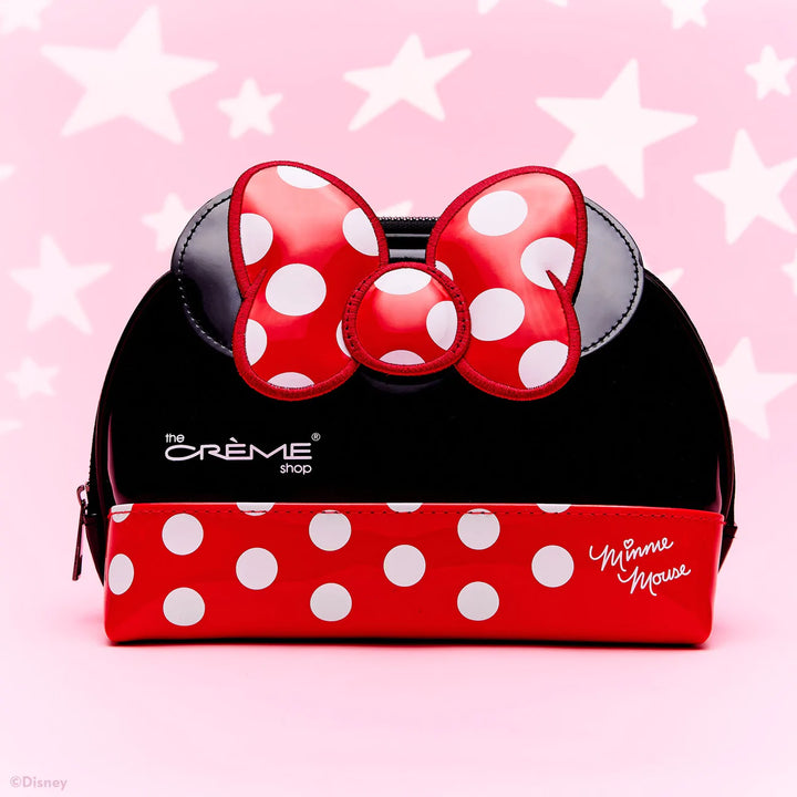 Crème Minnie Mouse Dome Travel Pouch - RED